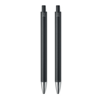 Kit scrittura personalizzati con logo - ORWELL - Set di penne in alluminio ricic