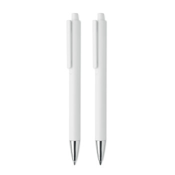 Kit scrittura personalizzati con logo - ORWELL - Set di penne in alluminio ricic