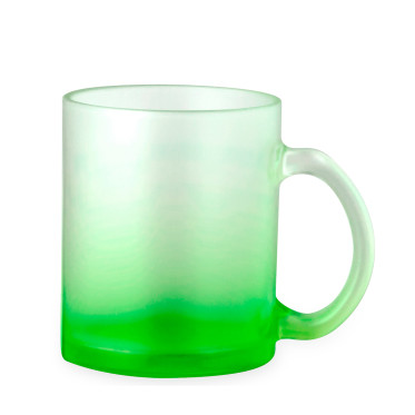 Tazza personalizzabile vetro opaco 350 ml trasparente colorata