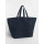 Oversized beach bag in cotone riciclato con manici lunghi