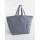 Oversized beach bag in cotone riciclato con manici lunghi