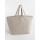 Oversized beach bag in cotone riciclato con manici lunghi