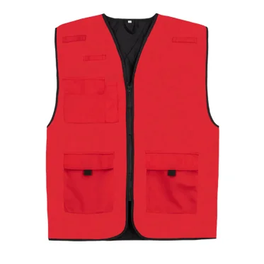 Gilet smanicato personalizzabile Korntex alta visibilità giallo arancio