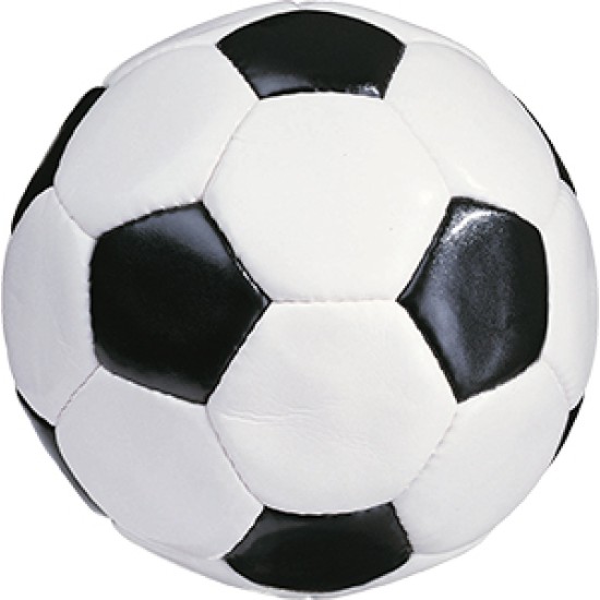 Pallone  da calcio bianco e nero.