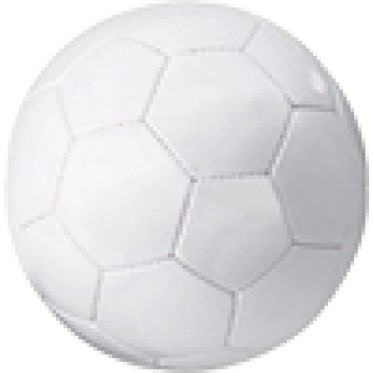 Giochi spiaggia personalizzati con logo - Pallone  da calcio in colore bianco.