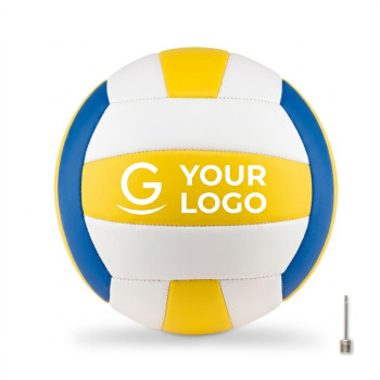 Giochi bambini personalizzati con logo - Pallone da pallavolo personalizzabile PVC opaco con rivestimento in gomma