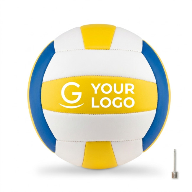 Giochi bambini personalizzati con logo - Pallone da pallavolo personalizzabile PVC opaco con rivestimento in gomma