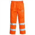 Pantalone ad alta visibilità personalizzabile con bande retroriflettenti e tasche funzionali