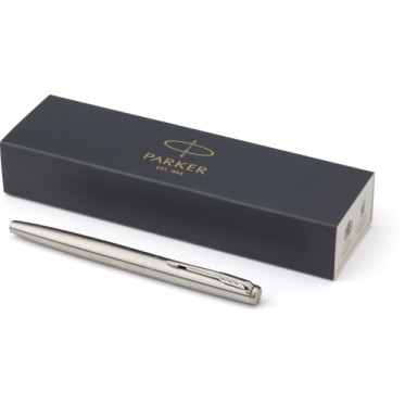 Penna di lusso elegante di qualità personalizzata con logo - Parker, penna a sfera Jotter Core in acciaio inossidabile con cappuccio