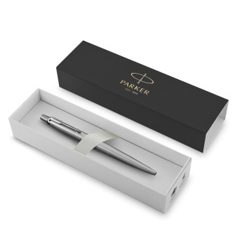 Penna di lusso elegante di qualità personalizzata con logo - Parker, penna a sfera Jotter in acciaio inox
