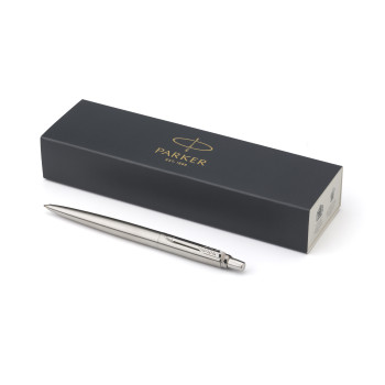 Penna di lusso elegante di qualità personalizzata con logo - Parker, penna a sfera Jotter in acciaio inox
