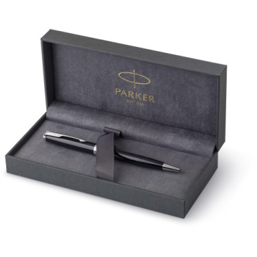 Penna di lusso elegante di qualità personalizzata con logo - Parker, penna a sfera Sonnet in acciaio inox e ottone laccato