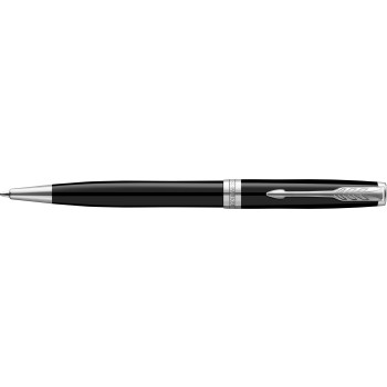 Penna di lusso elegante di qualità personalizzata con logo - Parker, penna a sfera Sonnet in acciaio inox e ottone laccato