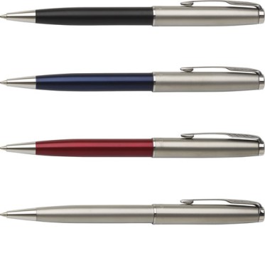 Penna in metallo personalizzata con logo - Parker, penna a sfera Sonnet