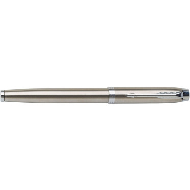 Penna rollerball personalizzabile Parker design compatto in cromo