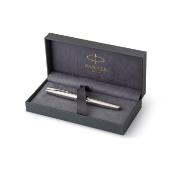 Penna di lusso elegante di qualità personalizzata con logo - Parker, penna rollerball Sonnet in acciaio inox