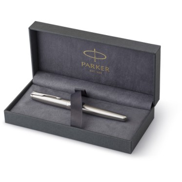 Penna di lusso elegante di qualità personalizzata con logo - Parker, penna rollerball Sonnet in acciaio inox