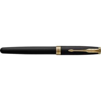 Penna di lusso elegante di qualità personalizzata con logo - Parker, penna rollerball Sonnet in acciaio inox e ottone laccato