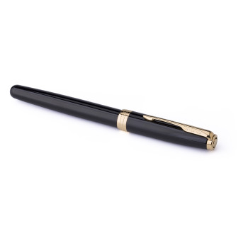 Penna di lusso elegante di qualità personalizzata con logo - Parker, penna rollerball Sonnet in acciaio inox e ottone laccato