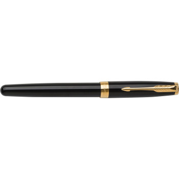 Penna di lusso elegante di qualità personalizzata con logo - Parker, penna rollerball Sonnet in acciaio inox e ottone laccato