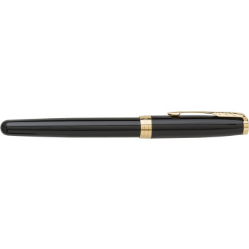 Penna di lusso elegante di qualità personalizzata con logo - Parker, penna rollerball Sonnet in acciaio inox e ottone laccato