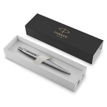 Penna di lusso elegante di qualità personalizzata con logo - Parker, portamina Jotter Core in acciaio inox