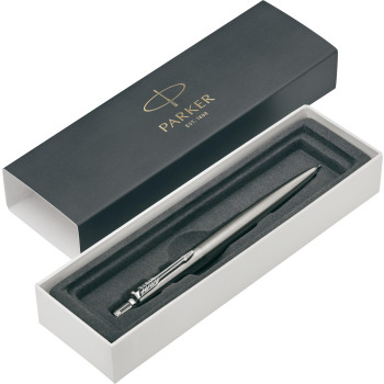 Penna di lusso elegante di qualità personalizzata con logo - Parker, portamina Jotter Core in acciaio inox