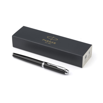 Penna di lusso elegante di qualità personalizzata con logo - Parker, rollerball IM in ottone laccato