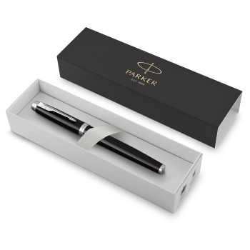 Penna di lusso elegante di qualità personalizzata con logo - Parker, rollerball IM in ottone laccato
