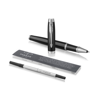 Penna di lusso elegante di qualità personalizzata con logo - Parker, rollerball IM in ottone laccato