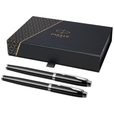 Penna di lusso elegante di qualità personalizzata con logo - Parker set penna roller e penna stilografica IM