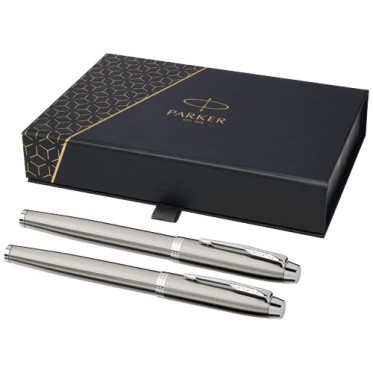 Penna di lusso elegante di qualità personalizzata con logo - Parker set penna roller e penna stilografica IM