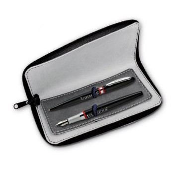 Penna di lusso elegante di qualità personalizzata con logo - Parure penna sfera e stilografica