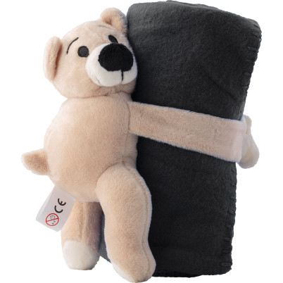 Peluche Orsetto con coperta in pile Owen