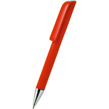 Penna sfera personalizzabile in plastica rotativa con punta tungsteno