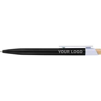 gadget ecologici con logo - Penna a sfera ABS riciclato Zian