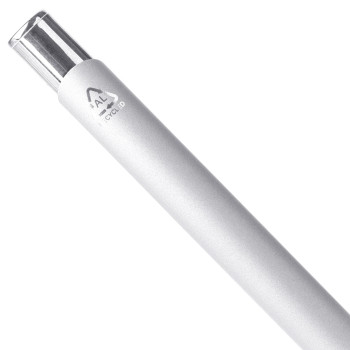 gadget ecologici con logo - Penna a sfera alluminio riciclato con rivestimento gommato Anisa