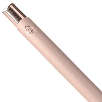gadget ecologici con logo - Penna a sfera alluminio riciclato con rivestimento gommato Anisa