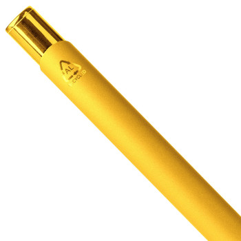 gadget ecologici con logo - Penna a sfera alluminio riciclato con rivestimento gommato Anisa