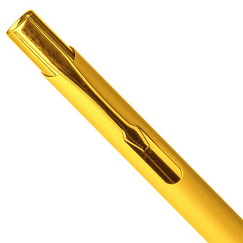 gadget ecologici con logo - Penna a sfera alluminio riciclato con rivestimento gommato Anisa