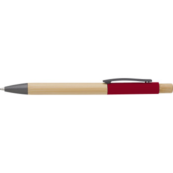 gadget ecologici con logo - Penna a sfera Anke | Bambù | Alluminio