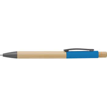 gadget ecologici con logo - Penna a sfera Anke | Bambù | Alluminio
