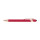 Penna a sfera personalizzabile Impression in alluminio con dettagli oro rosa