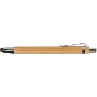 Penna a sfera personalizzabile Impression in bamboo con stilo touch