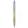 Penna a sfera Impression personalizzabile in bamboo con componenti argentati