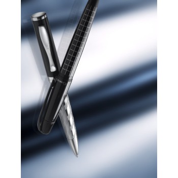 Penna di lusso elegante di qualità personalizzata con logo - Penna a sfera Charles Dickens® in metallo Nolan