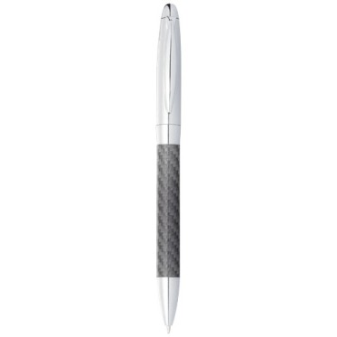 Penna di lusso elegante di qualità personalizzata con logo - Penna a sfera con dettagli in fibra di carbonio Winona