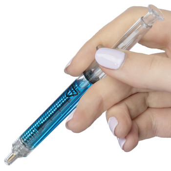 Penna personalizzata con logo  - Penna a sfera Dr. David | Riciclata | A siringa