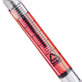 Penna personalizzata con logo  - Penna a sfera Dr. David | Riciclata | A siringa