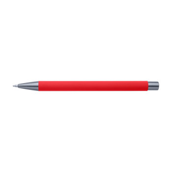 Penna in metallo personalizzata con logo - Penna a sfera Emmett | Riciclata | Finitura gommata